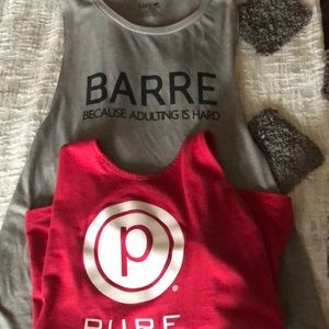 Pure barre tank tops